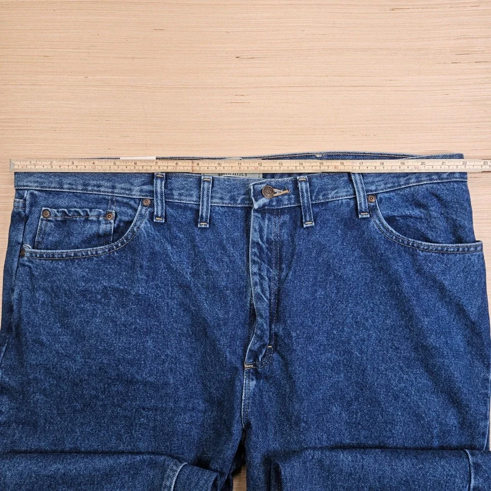 Wrangler Authentics Jeans Mens 44x28 Blue Regular Fit Denim ZM100SW Workwear NEW